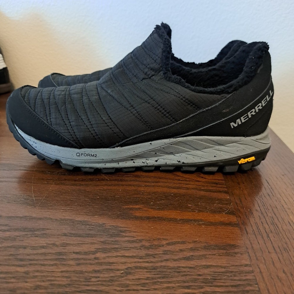 Merrell Encore Ice 4 Black Quilted Slip On Shoes J066950W Mens 9.5 Wide